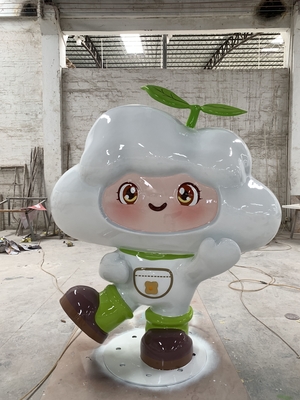 Villa Logo Cartoon FRP Resin Sculpture Concept Customization