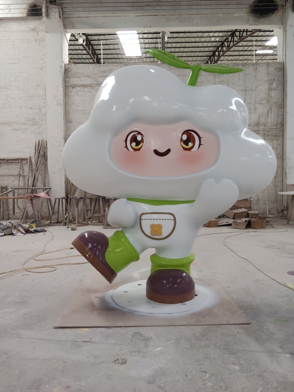 Villa Logo Cartoon FRP Resin Sculpture Concept Customization