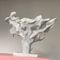 Небольшой на открытом воздухе дисплей шкафа подарков скульптуры абстрактной скульптуры белый абстрактный мраморный
