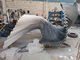Волна складывая на открытом воздухе скульптуру искусства металла, скульптуру металла нержавеющей стали установки бассейна